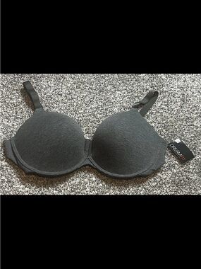 Women's Padded T-Shirt Bra - Charcoal